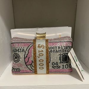Pink Money bag Clutch